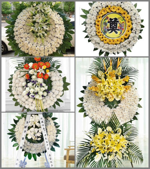 安徽淮南市凤台县凤凰镇南金村花圈速递